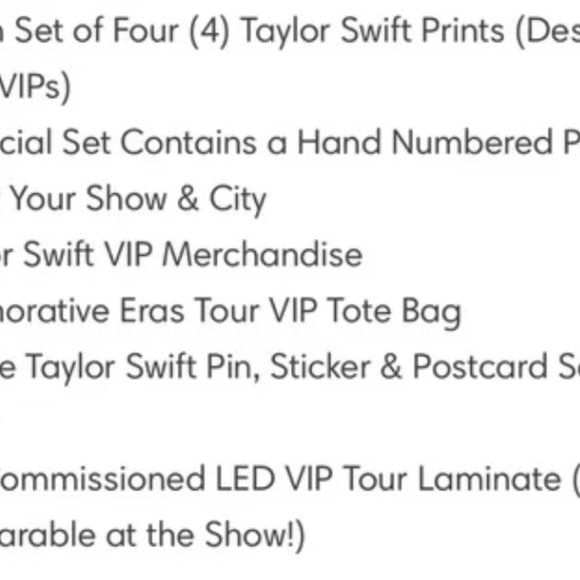 Taylor Swift The Eras Tour VIP Box Denver - Picture 5 of 5